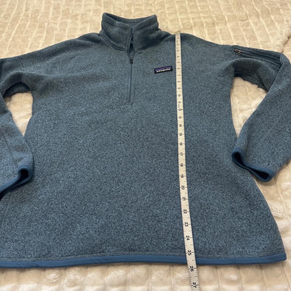 Patagonia Large Blue 1/4 Zip Better Sweater Fleece Pullover - Picture 5 of 7